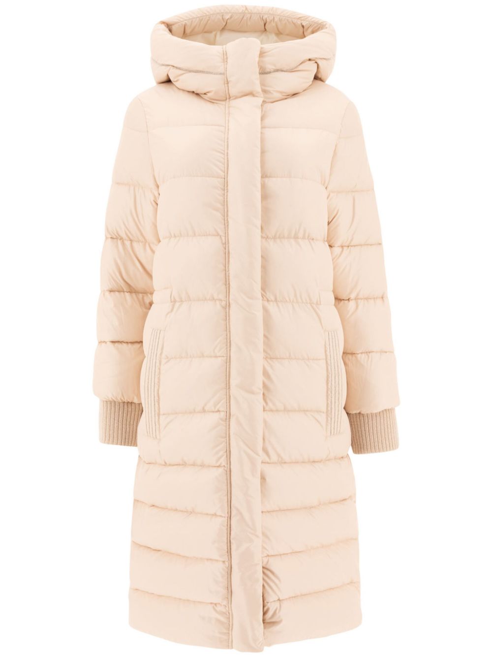 Peserico padded hooded down coat - Neutrals