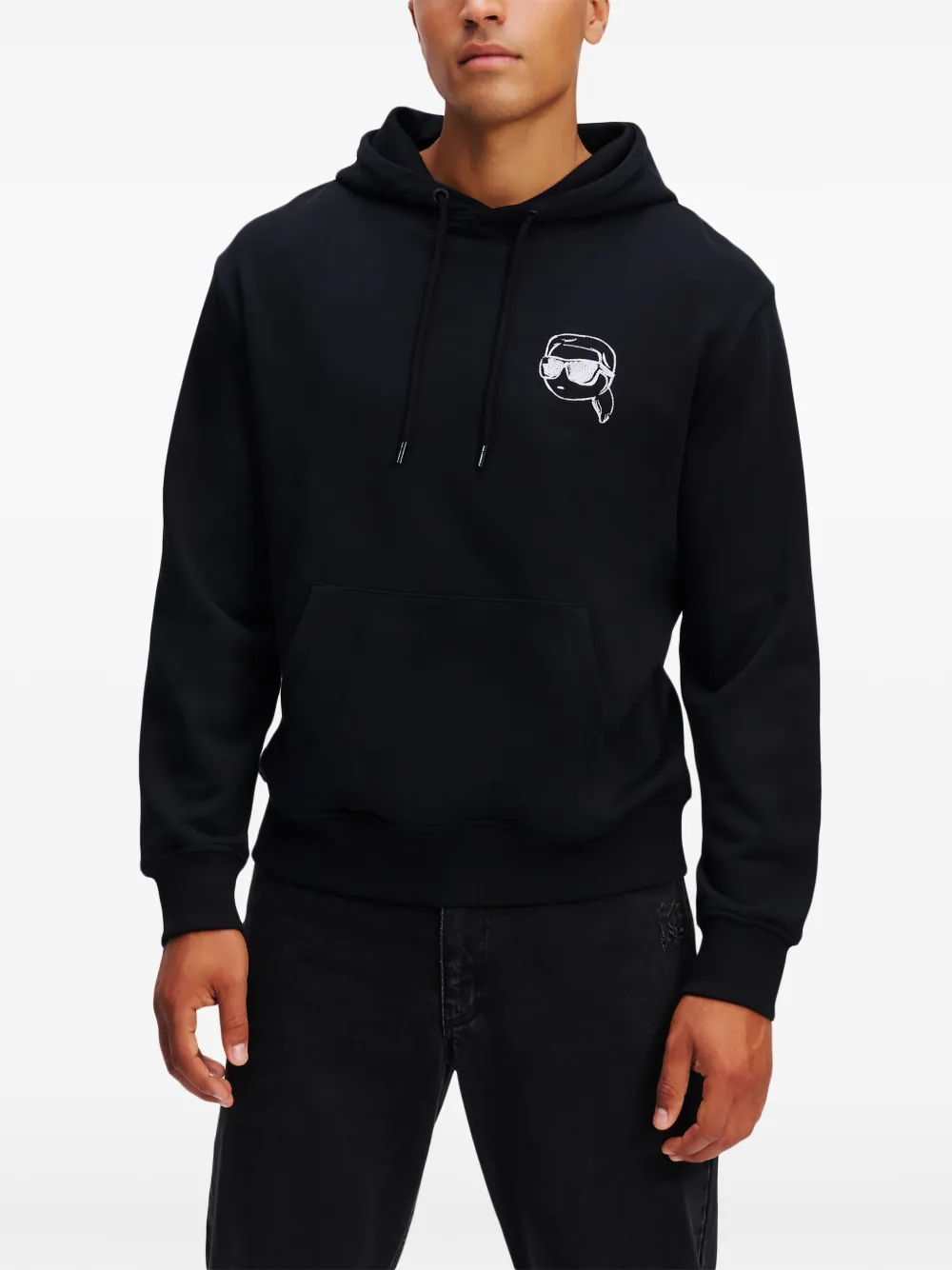 Karl Lagerfeld Ikon hoodie Zwart