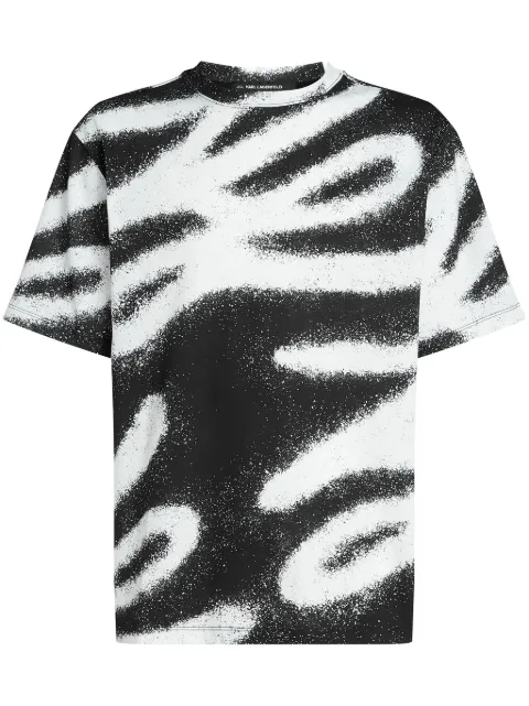 Karl Lagerfeld graffiti-print t-shirt 