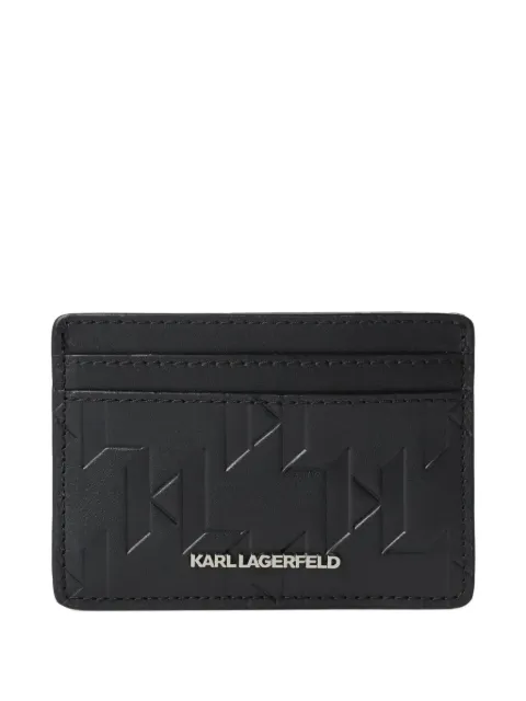 Karl Lagerfeld K/Loom leather card holder