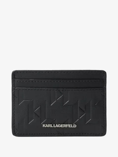 Karl Lagerfeld K/Loom leather card holder