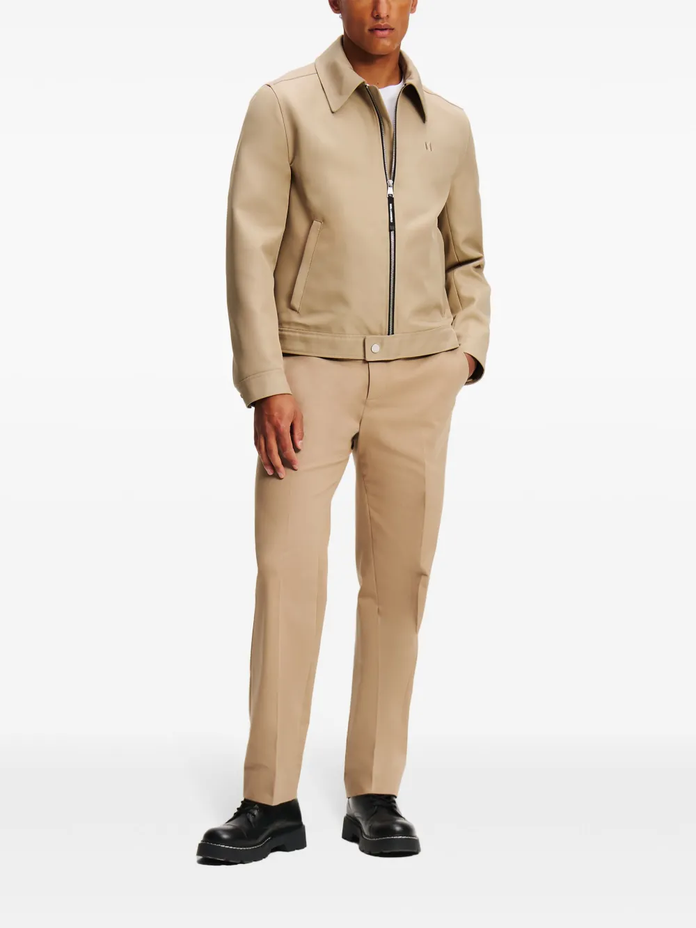Karl Lagerfeld Jaqueta bomber com bordado de texto | Jaqueta bomber | Image 2