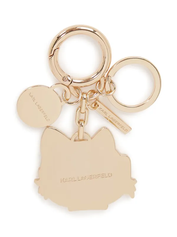 Karl Lagerfeld IKON CHOUPETTE キーチェーン Karl Lagerfeld Ikon Choupette Keychain | Gold | FARFETCH JO