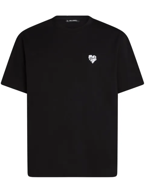 Karl Lagerfeld heart-motif t-shirt 