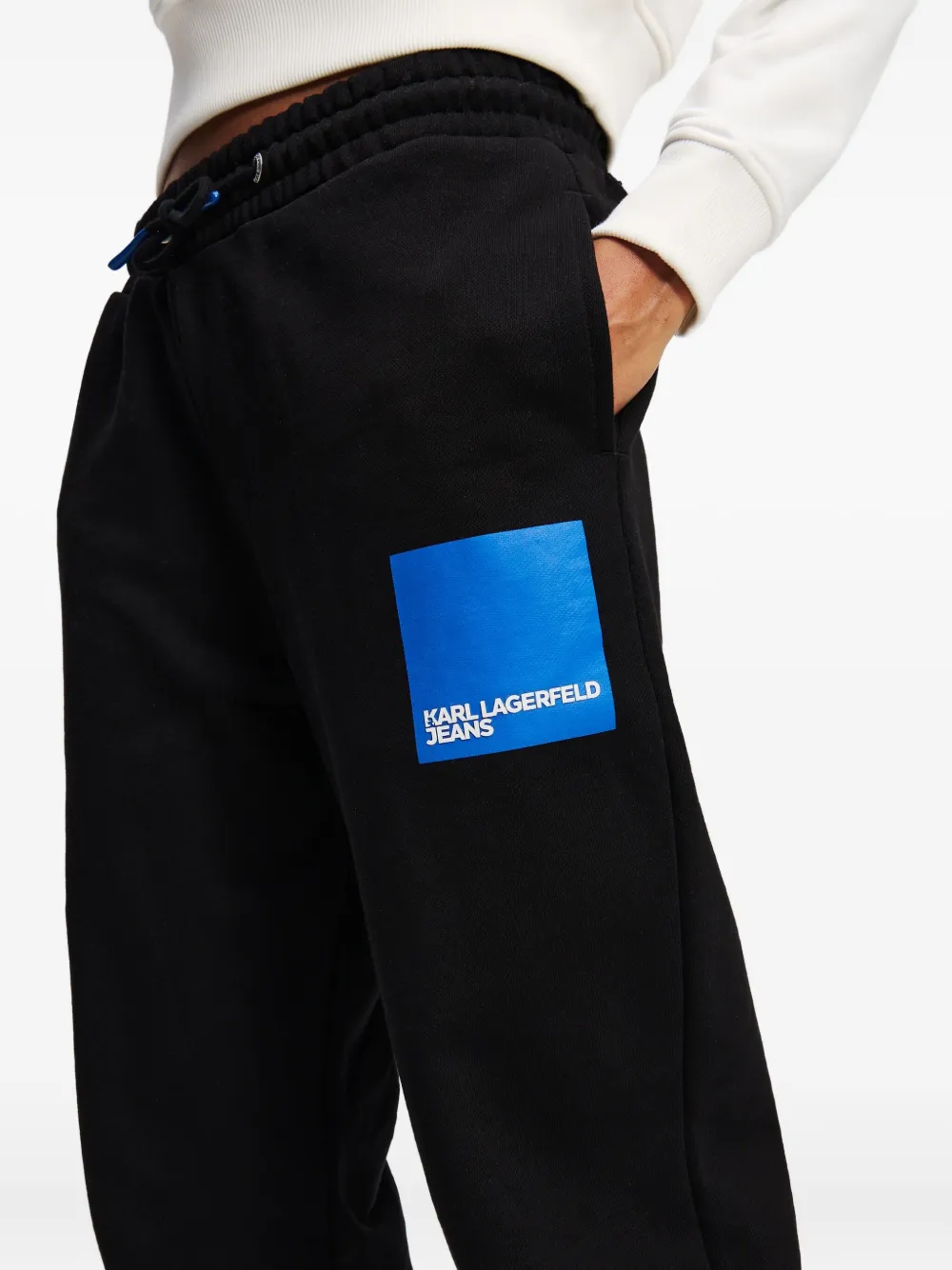Karl Lagerfeld Jeans Trainingsbroek met logoprint Zwart