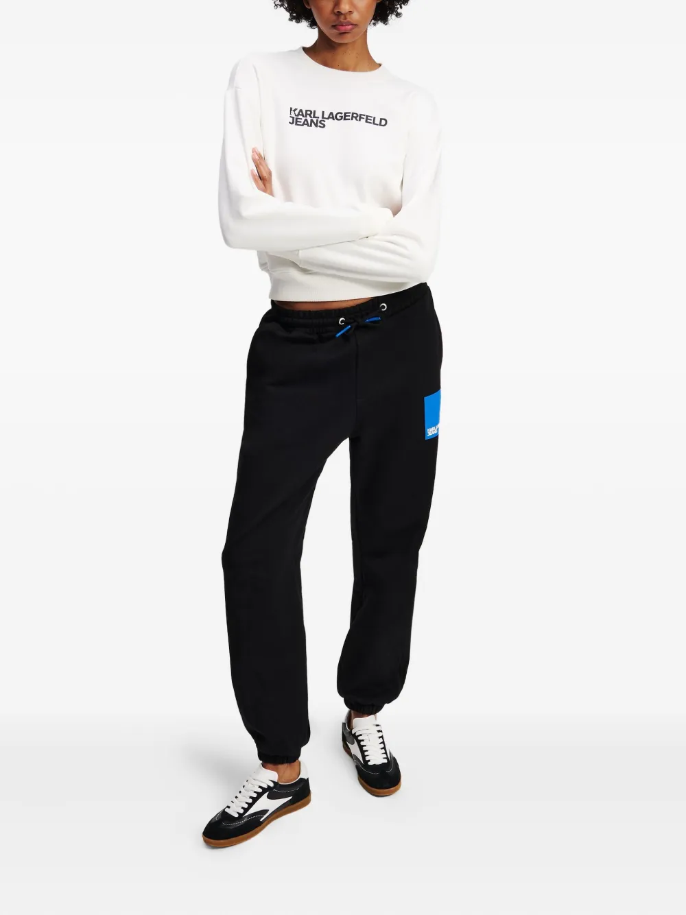 Karl Lagerfeld Jeans Trainingsbroek met logoprint Zwart