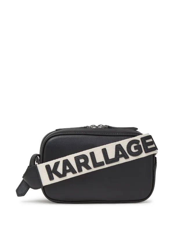 ショルダーバッグ・ポシェット KARL LAGERFELD Women Shoulder Bags A2W32022 999 Black Karl Lagerfeld K/Circle Leather Cross Body Bag | Black
