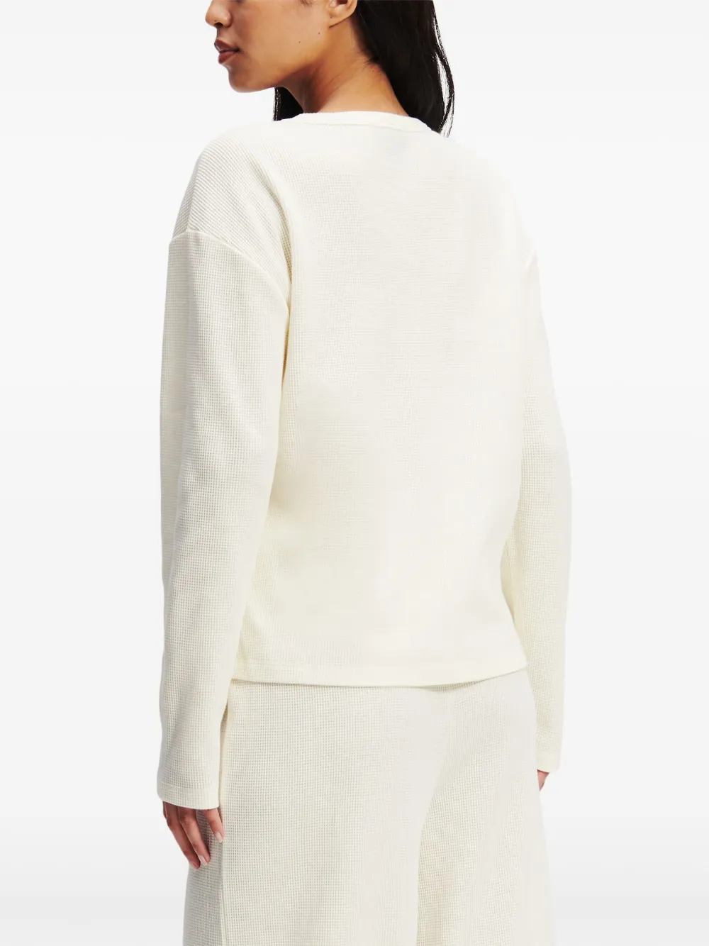 Karl Lagerfeld Hotel Karl doorzichtige pyjama Beige