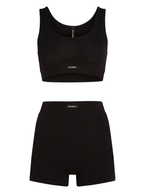 Karl Lagerfeld logo-appliquéd underwear set