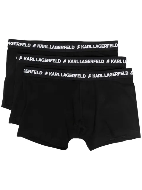 Karl Lagerfeld set de bóxeres con logo en la pretina