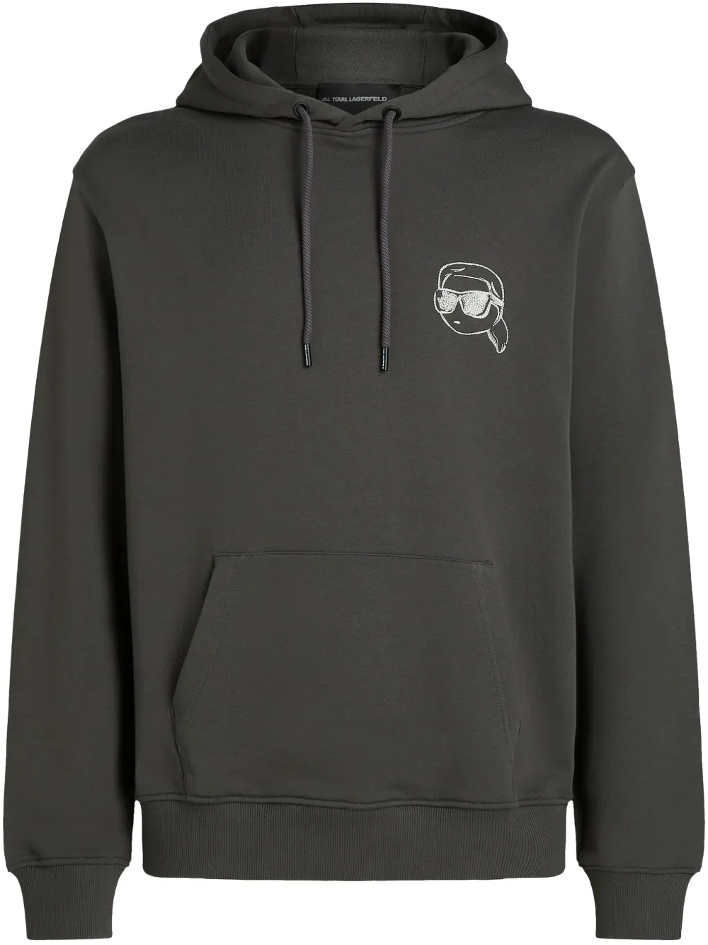 Karl Lagerfeld Ikon hoodie | Grey | Image 1