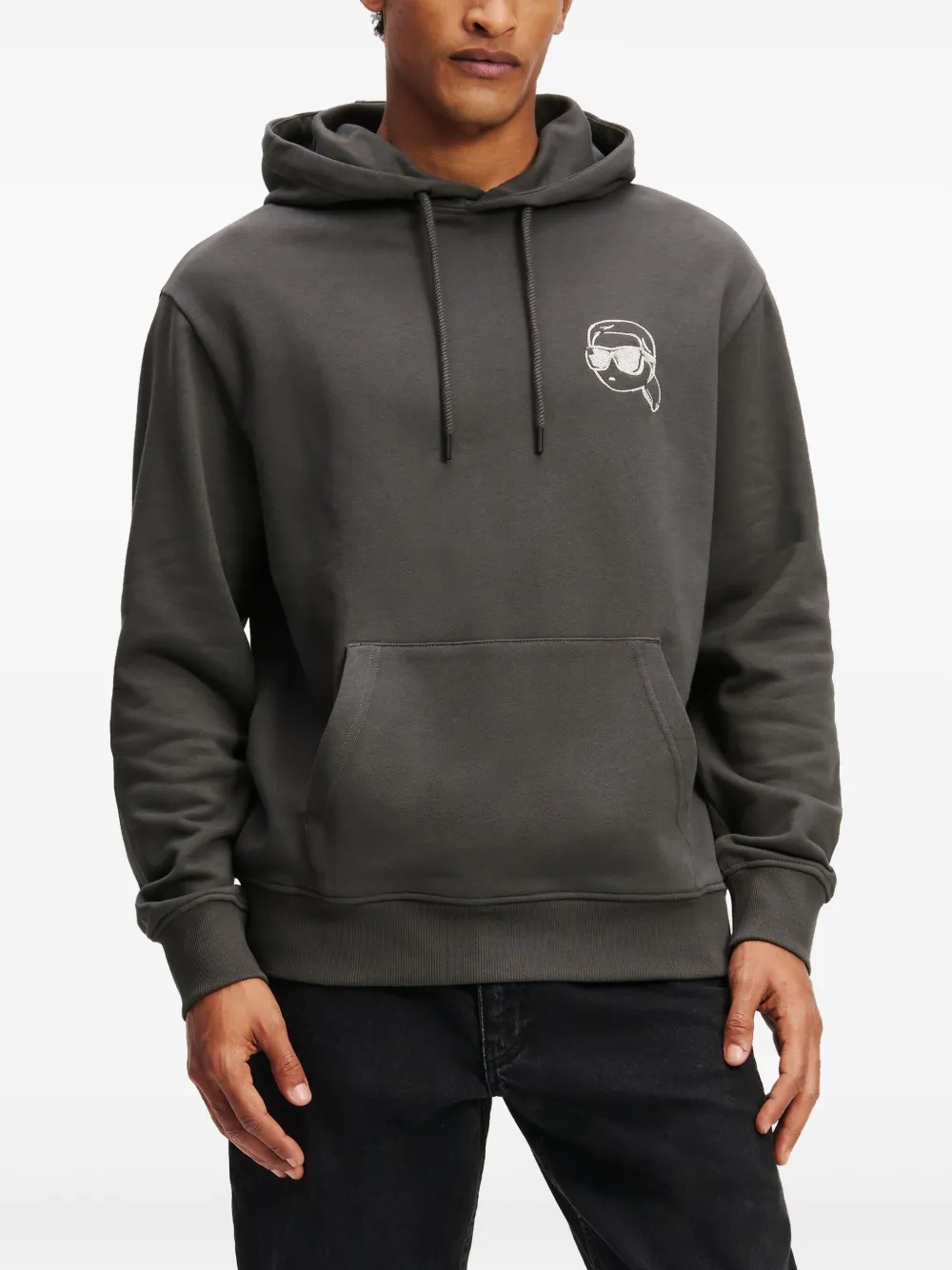 Karl Lagerfeld Ikon hoodie Grijs