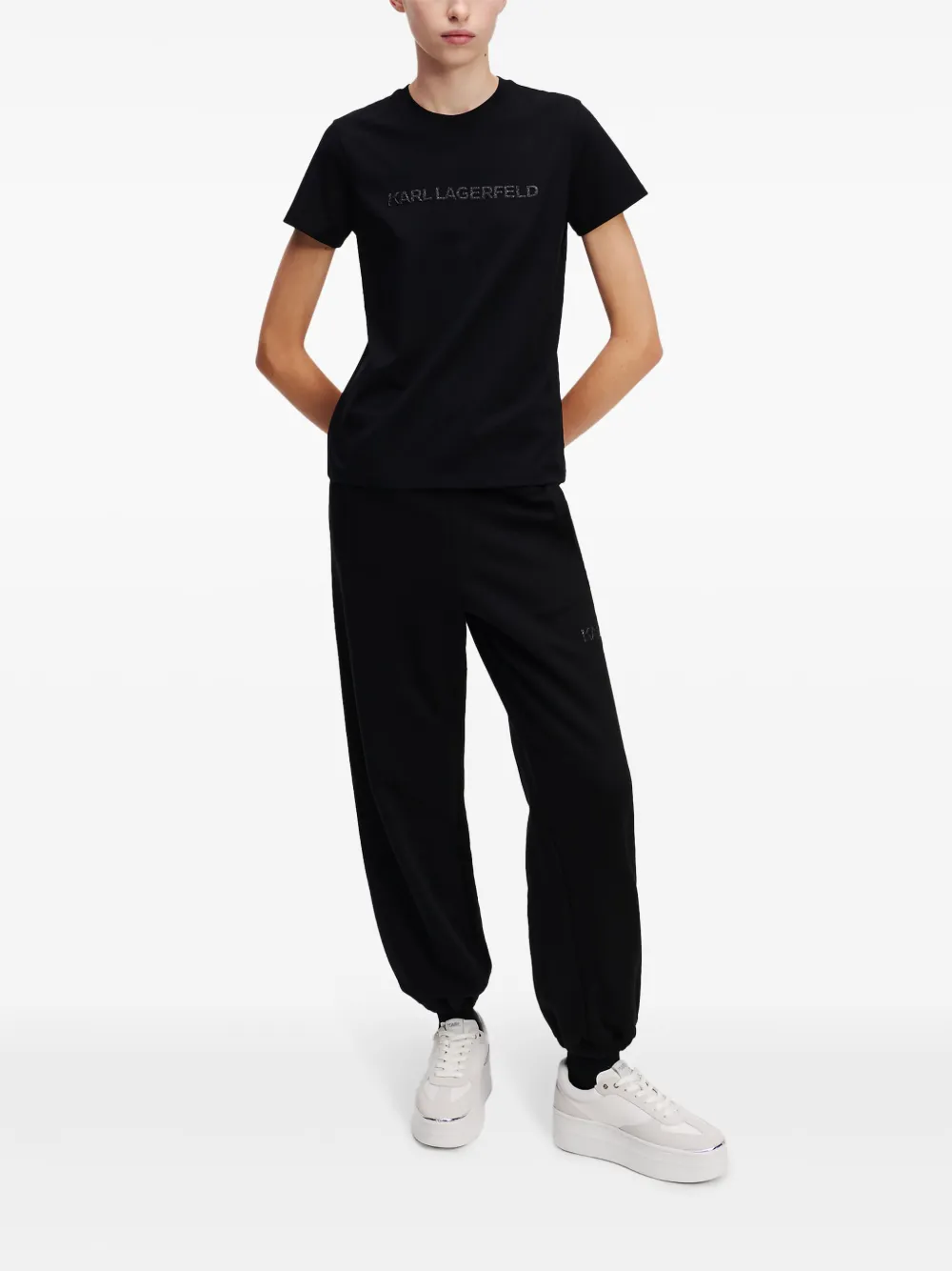 Karl Lagerfeld Trainingsbroek met logoprint Zwart