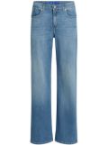 Karl Lagerfeld Jeans split hem mid-rise jeans - Blue