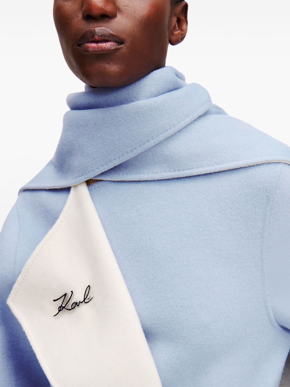 Karl Lagerfeld Omkeerbare mantel Blauw