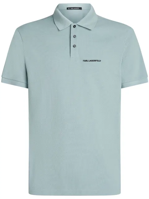Karl Lagerfeld polo à logo imprimé