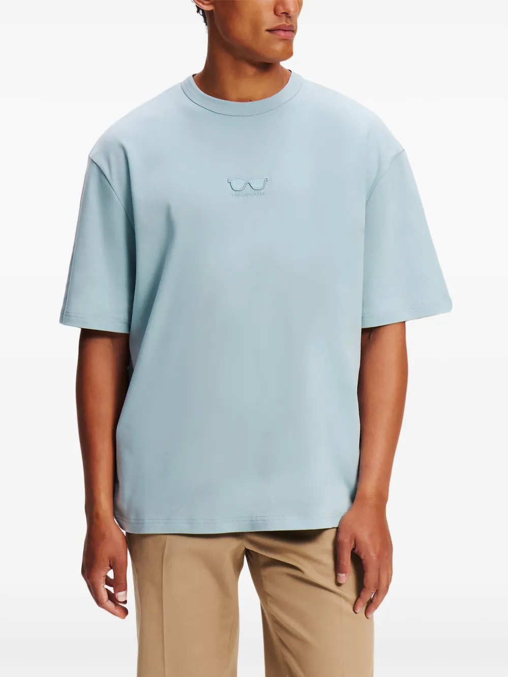 Karl Lagerfeld T-shirt met grafische print Blauw