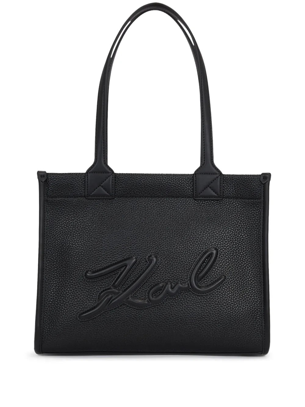 Karl Lagerfeld K Skuare Grainy shopper Zwart