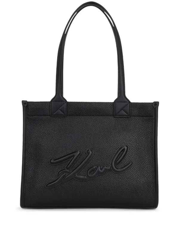 Karl Lagerfeld K/Skuare Grainy Handtasche Schwarz FARFETCH DE
