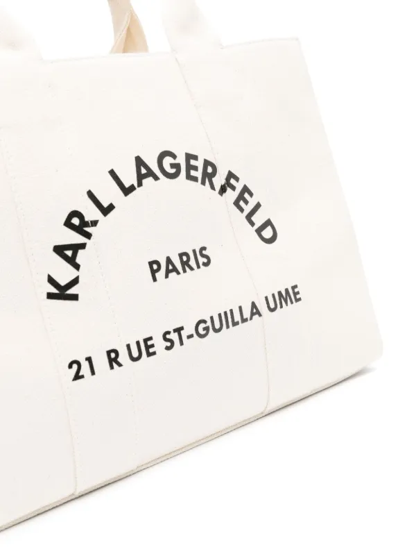 UK Sale Bolso Playero Karl Lagerfeld Shopper Beige Para Mujer