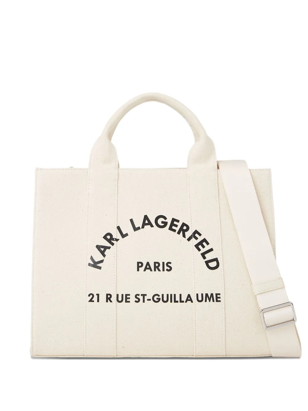 Karl Lagerfeld Rue St-Guillaume square tote bag | Neutrals | Image 1
