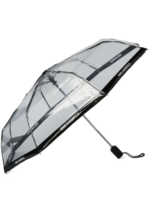 Parapluie transparent à logo - Karl Lagerfeld - Modalova