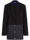 Karl Lagerfeld Jeans mixed-material blazer - Black