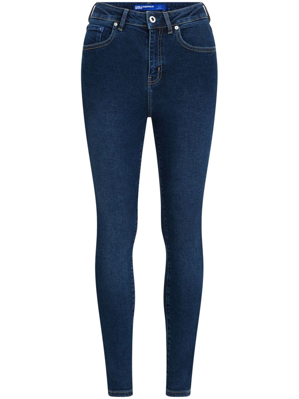 Shop Karl Lagerfeld Jeans High-rise Skinny Jeans In 1cm