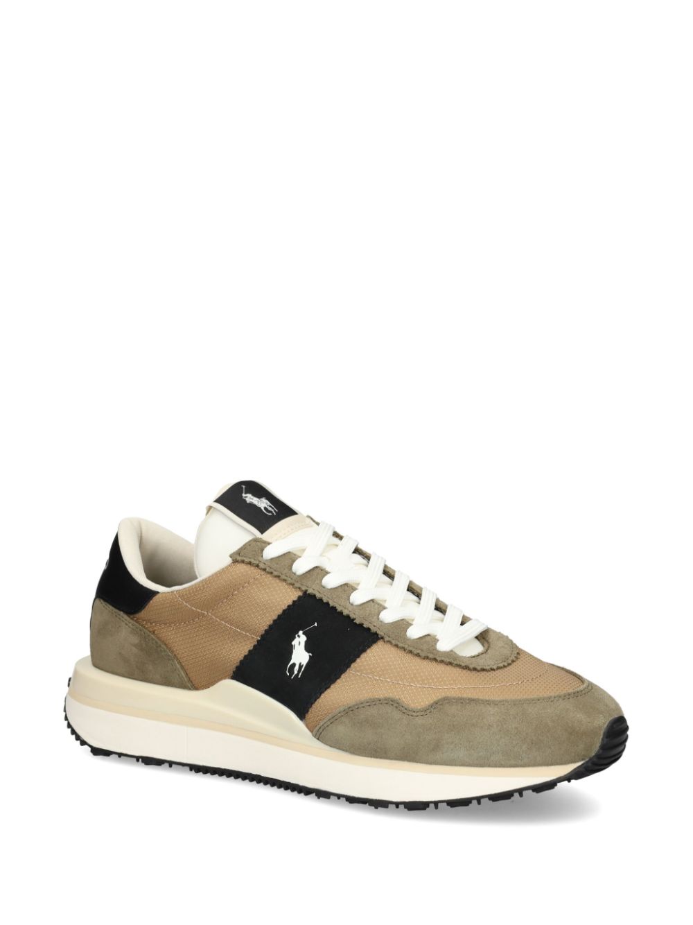 Shop Polo Ralph Lauren Polo Pony Sneakers In Brown