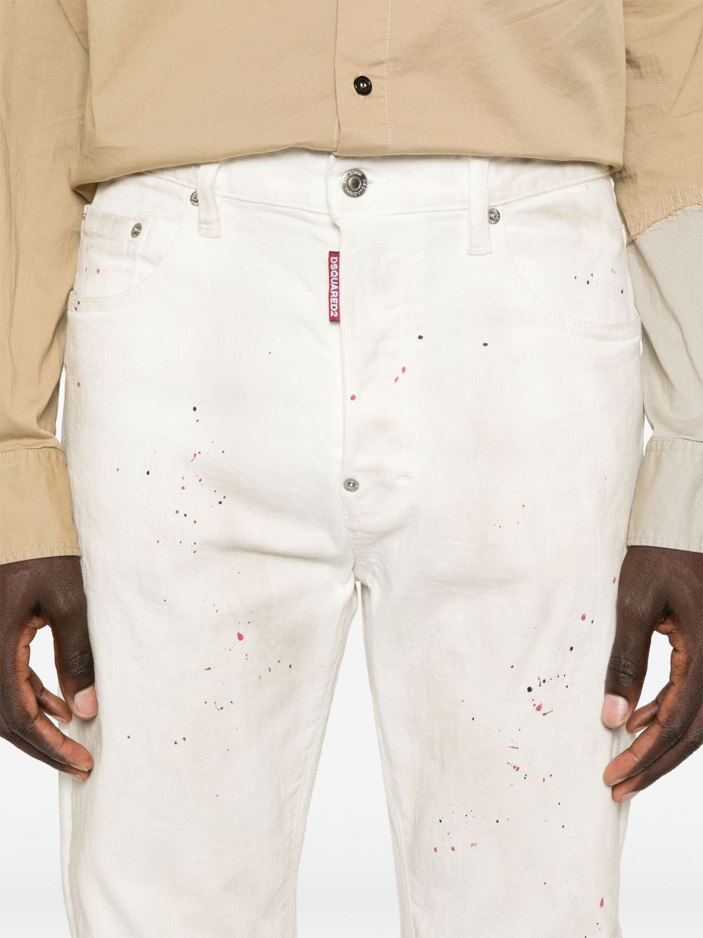 DSQUARED2 paint-splatter jeans Men