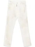 DSQUARED2 paint-splatter jeans - White