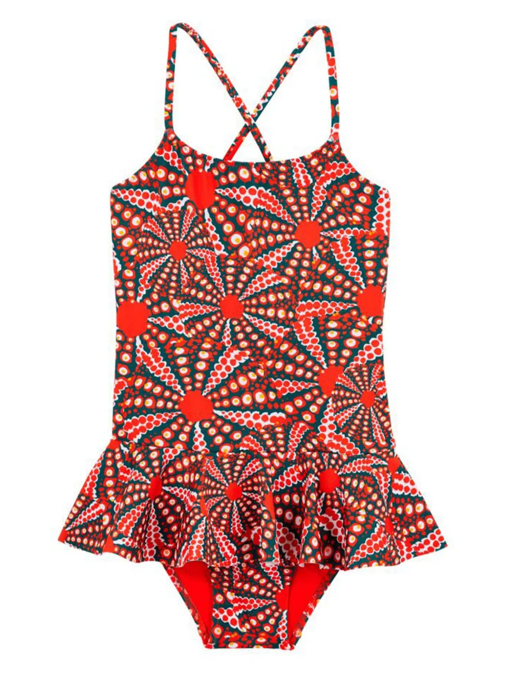 Vilebrequin Graphic-print Swimsuit In Red