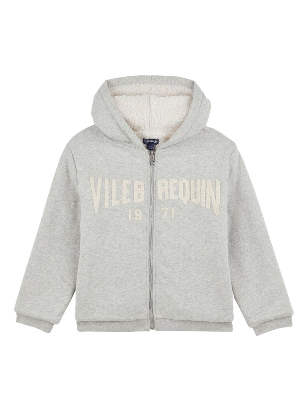 Shop Vilebrequin Stitched-logo Hoodie In Grey