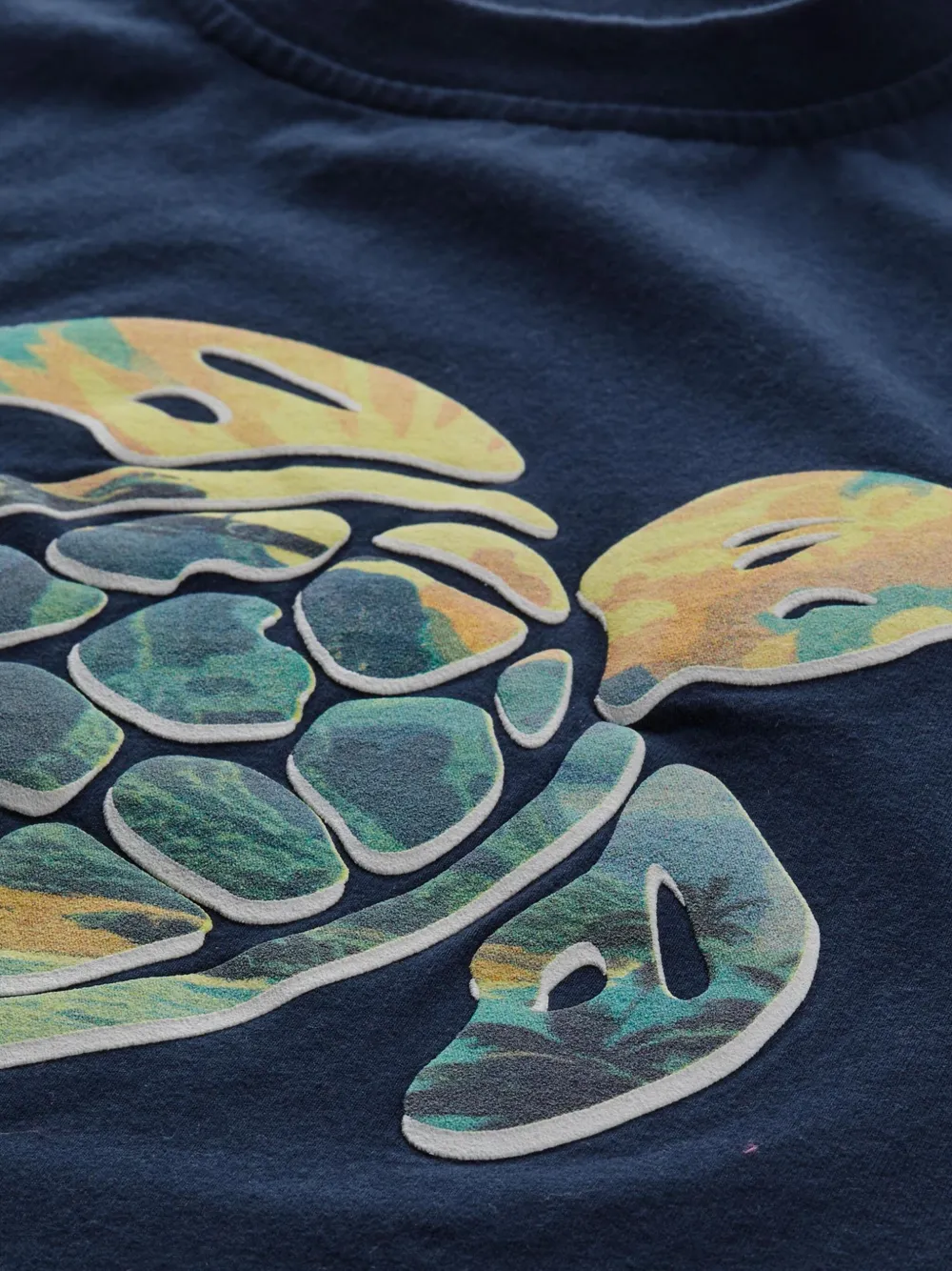 Vilebrequin Kids Tahiti Turtles T-shirt Blauw