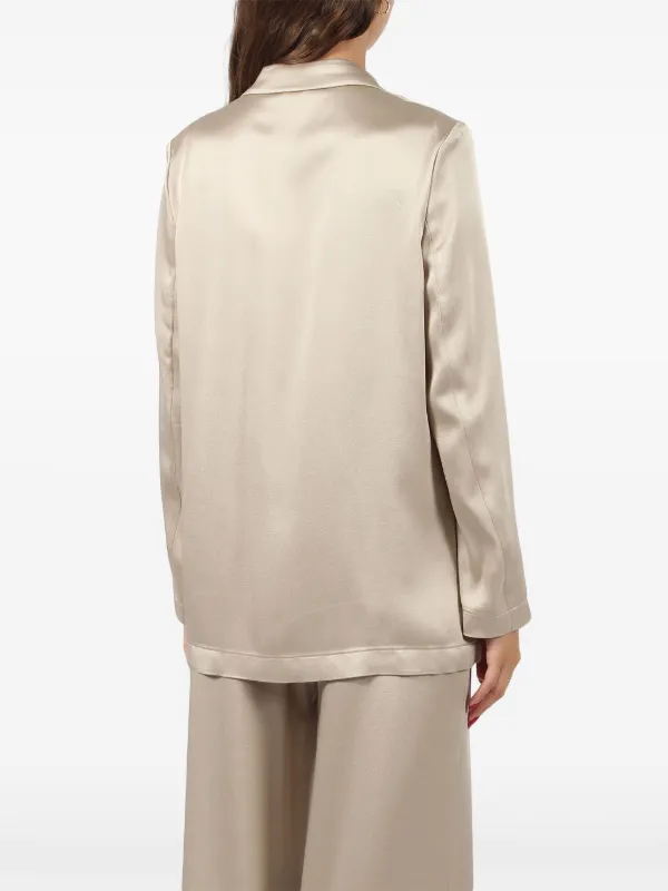 Herno single-button Satin Blazer | Neutrals | FARFETCH IL