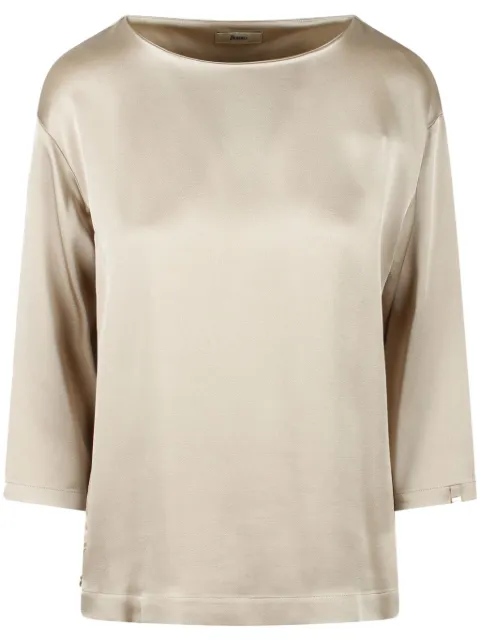 Herno satin-weave top 
