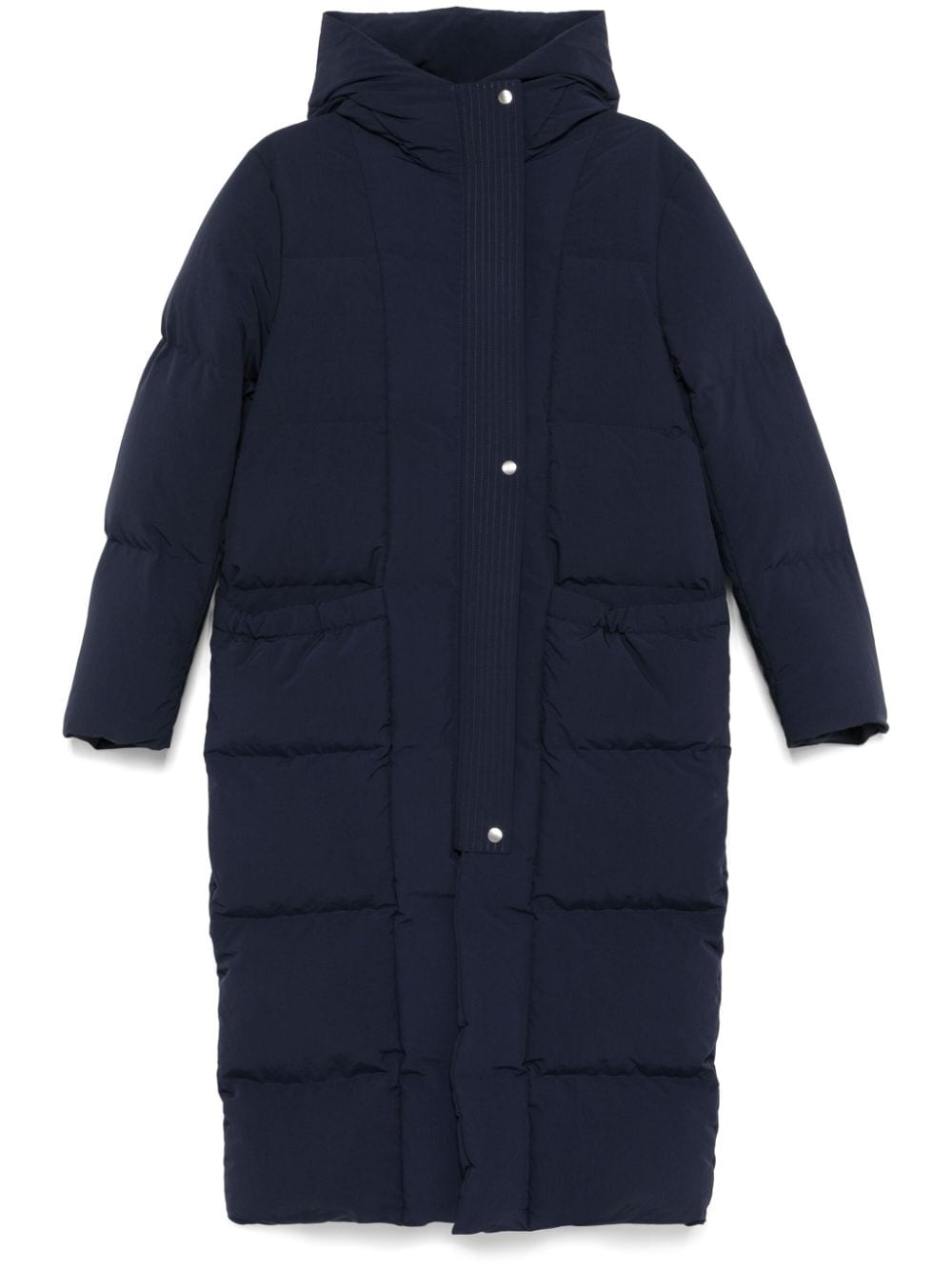 Shop Jil Sander + Quilted Down Coat In Blue