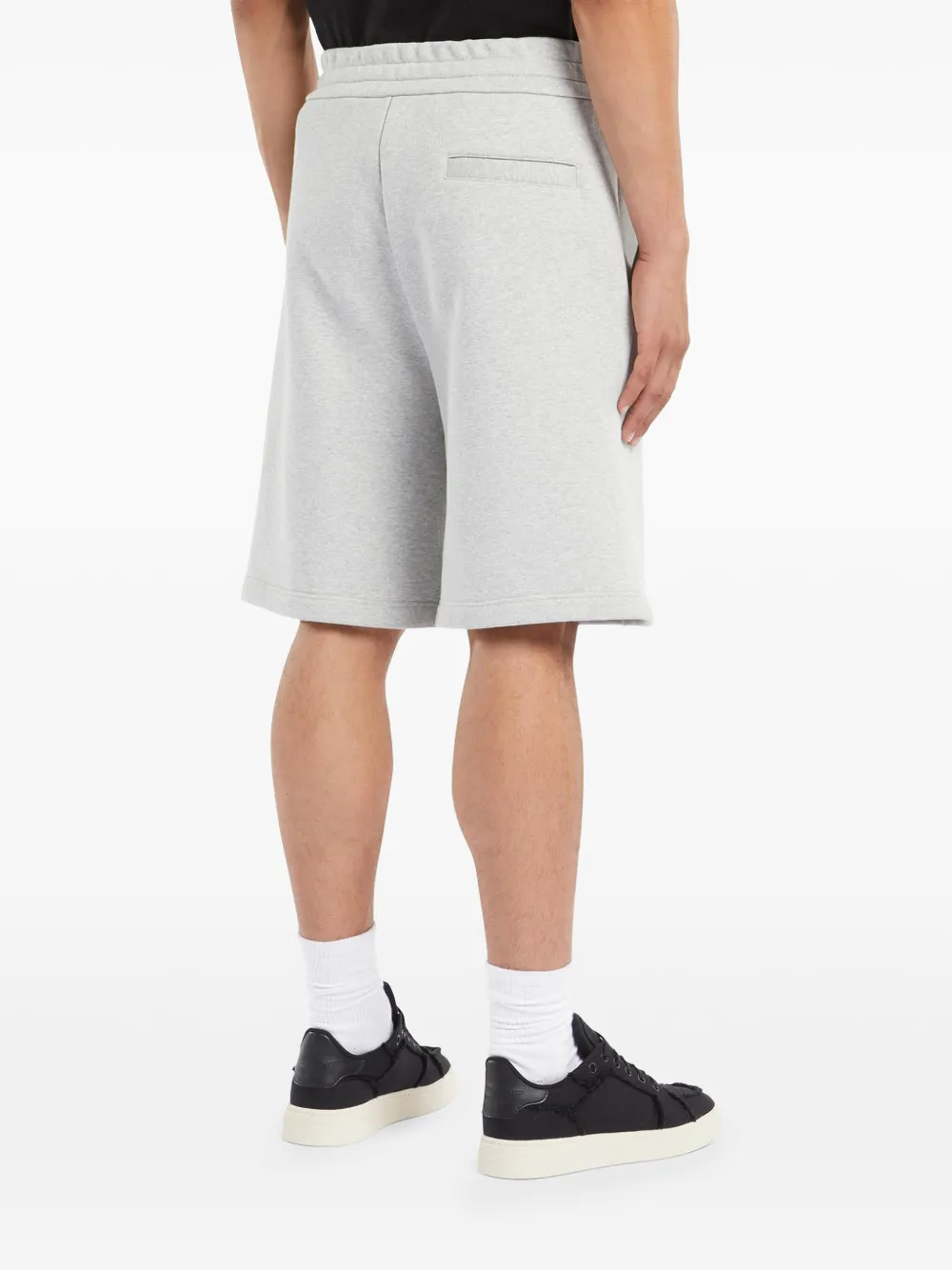Giuseppe Zanotti Shorts met geborduurd logo Grijs