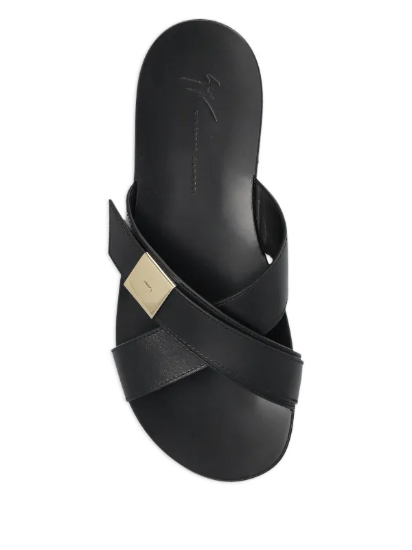 GIUSEPPE ZANOTTI ジュゼッペ ザノッティ 新品 レザーサンダル ジュゼッペザノッティ ミュール サンダル 本革 レザー ブランド