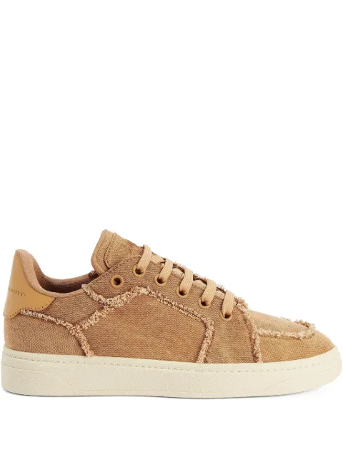 Giuseppe Zanotti GZ94 frayed-detail low-top sneakers