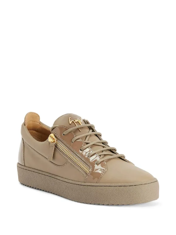 Giuseppe Zanotti Frankie double-zip low-top Sneakers | Neutrals