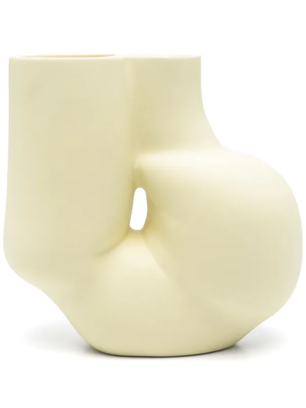 HAY フラワーベース(イエロー) HAY Chubby フラワーベース 19.5cm x 10.5cm | イエロー