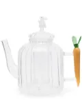 Ichendorf Milano Optic Carrot And White Rabbit teapot (22cm x 19cm)