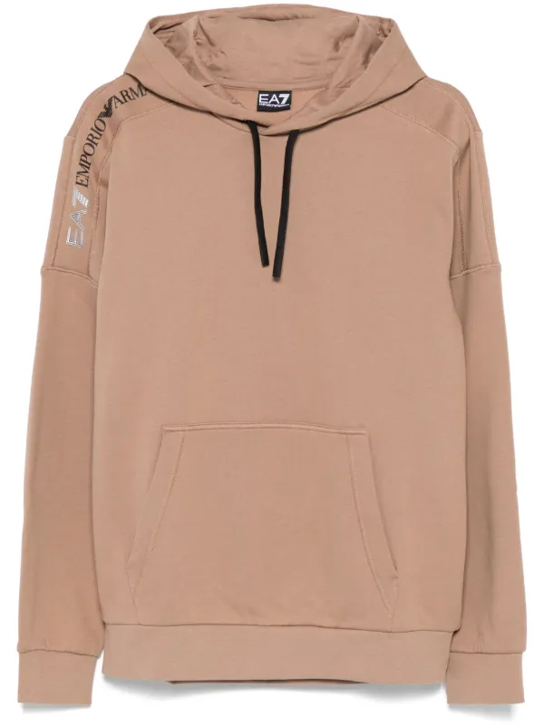 【EMPORIO ARMANI】 Men's Line Logo Raglan Hoodie ★ Brown 26166286_56020622_600.jpg