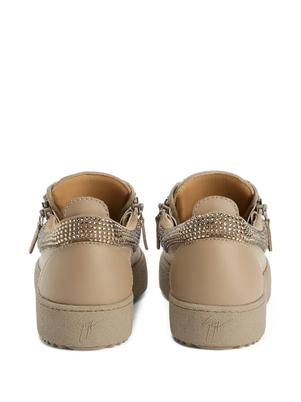 Giuseppe Zanotti Frankie double-zip low-top Sneakers | Neutrals