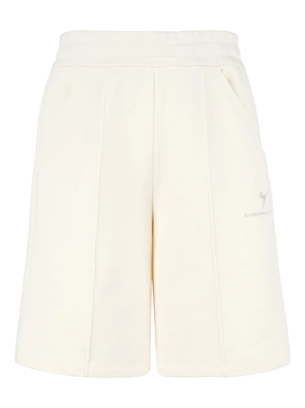 Giuseppe Zanotti Shorts met geborduurd logo Wit
