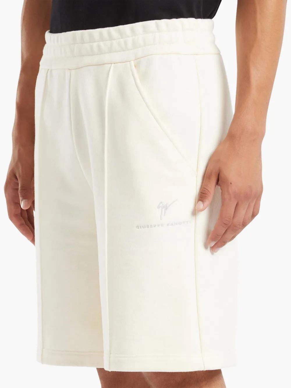 Giuseppe Zanotti Shorts met geborduurd logo Wit