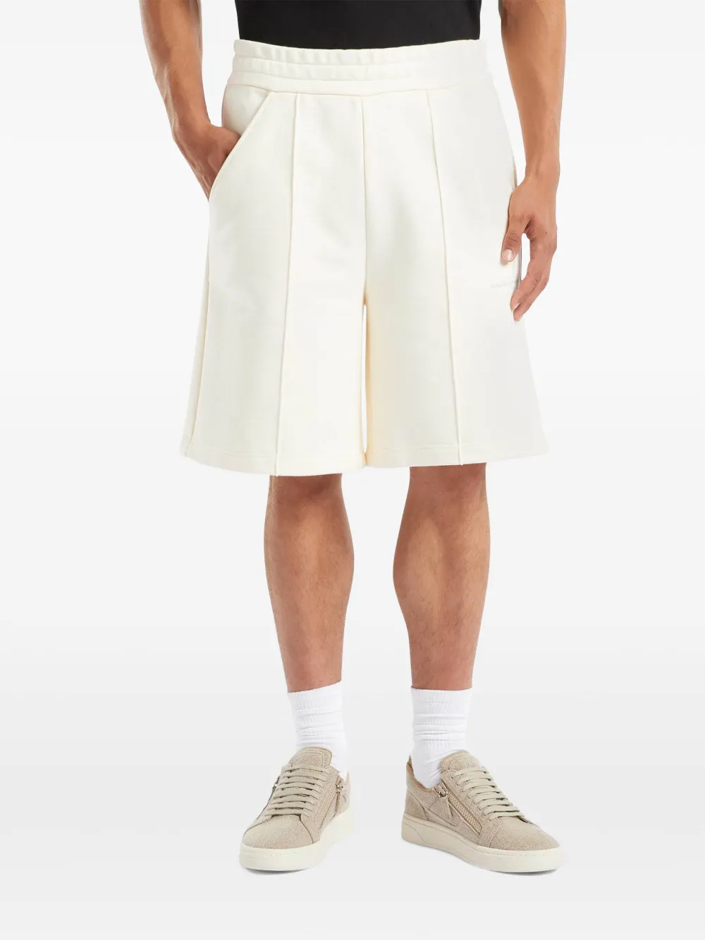 Giuseppe Zanotti Shorts met geborduurd logo Wit