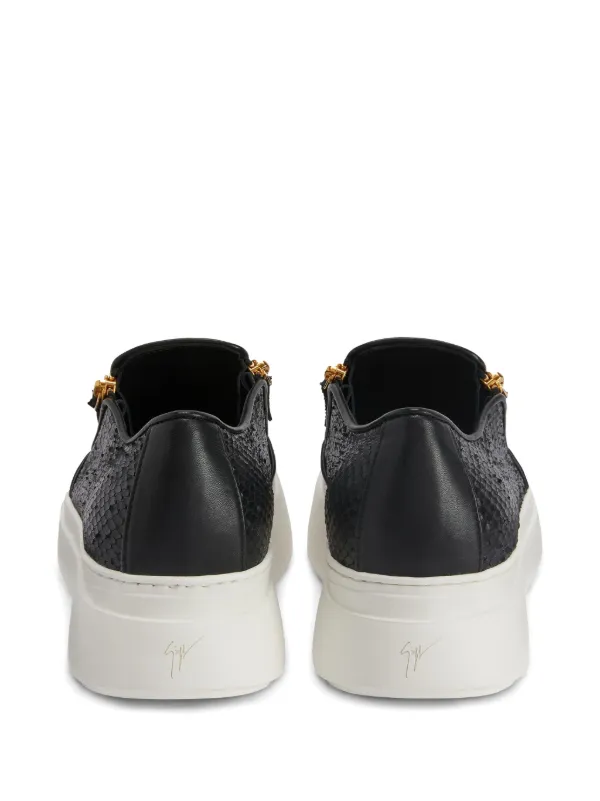激レアG-RAP Casual-One Walking the Earth Giuseppe Zanotti GZ Mike Zip low-top Sneakers | Black | FARFETCH RO