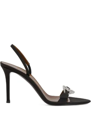 Giuseppe Zanotti Zari スリングバック サンダル | ブラック | FARFETCH JP